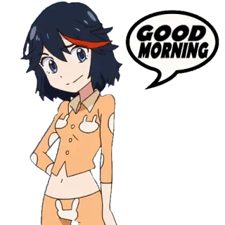 🛏 GOOD MORNING Anime, Figur, Guten Morgen telegram sticker