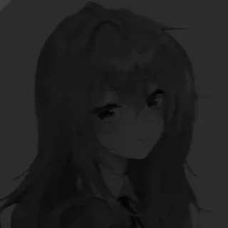 📓 Anime Mädchen, Manga, Süß, Porträt, Dunkel, Weiblich telegram sticker