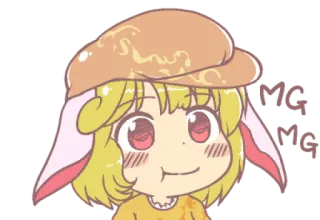 😋 OMG YUM cute, anime, kawaii, snack, yum telegram sticker