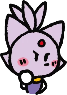 😳 Blaze the Cat cat, cartoon, anthropomorphic, game character telegram sticker