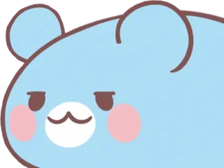 😏 곰, 귀여운, 동물, 만화 telegram sticker