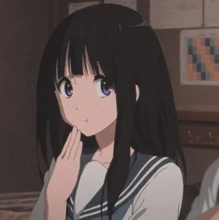 〰️ anime, girl, cartoon, cute, animation telegram sticker
