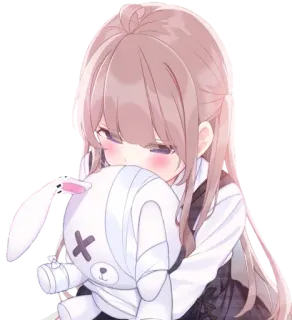 💞 Anime, Mädchen, Süß, Hase, Puppe, Kawaii telegram sticker