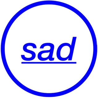 ☹ sad sad, blue, feeling, emotion, sticker telegram sticker