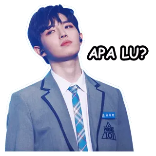 😡 APA LU? kpop, asiático, chico, expresión, cara telegram sticker