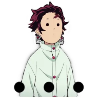 😁 Tanjiro Kamado Demon Slayer anime, demon slayer, tanjiro, manga, cartoon, funny, sticker telegram sticker