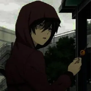 🦅 Anime, Charakter, Hoodie, Essen, Essen, Teenager telegram sticker