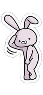 ☺️ กระต่าย, บันนี่, การ์ตูน, น่ารัก, สติกเกอร์, สัตว์ telegram sticker