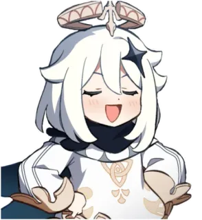😉 Paimon Genshin Impact Anime, Spel, Paimon, Genshin Impact, Schattig telegram sticker