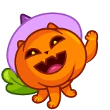 Cat Pumpkin | @Premium_Emojis_Telegram telegram emojis 👋