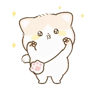 🥺 :3 кот, милый, каваий, животное, наклейка whatsapp sticker