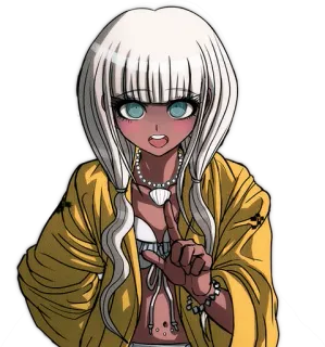 👽 Angie Yonaga Danganronpa Anime, Dziewczyna, Postać, Danganronpa, Angie Yonaga whatsapp sticker