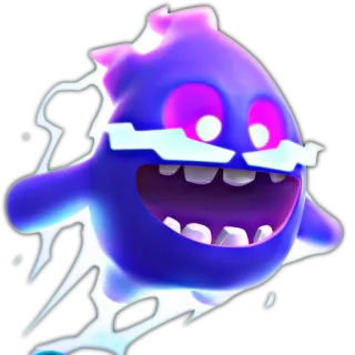 ⚡️ призрак, молния, монстр, игра, милый, мультфильм telegram sticker