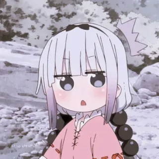 💕 Kanna Kamui Miss Kobayashi's Dragon Maid Anime, Kanna Kamui, Dragon Maid, Kawaii, Carino, Manga telegram sticker