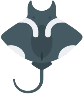 😛 скат, манта, морская жизнь, океан, рыба, животное telegram sticker
