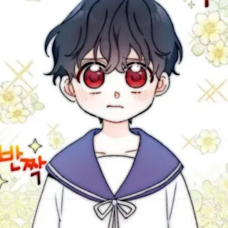 🧸 반짝 menino anime, fofo, brilho, mangá, animado, chibi whatsapp sticker