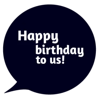 ❤ Happy birthday to us! Geburtstag, Feier, Alles Gute zum Geburtstag, Gruß, Party whatsapp sticker