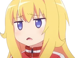 🙁 anime, cartoon, character, sticker, manga whatsapp sticker