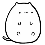 ☺️ gato, fofo, kawaii, adesivo, animal, branco whatsapp sticker