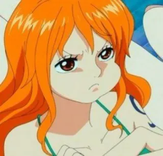 🍊 Nami One Piece 애니메이션, 캐릭터, 나미, 원피스, 만화 telegram sticker