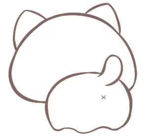 😕 gato, gatinho, animal, fofo, animal de estimação, desenho animado telegram sticker