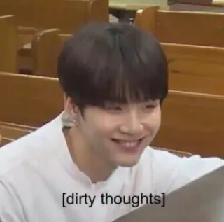 🤷 dirty thoughts meme, thoughts, expression, entertainment telegram sticker