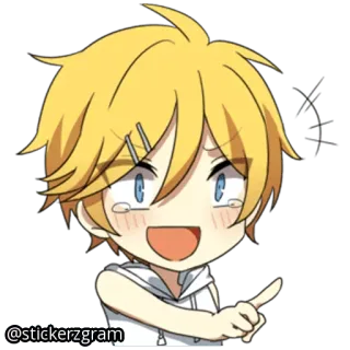 😂 @stickerzgram Аниме, Персонаж, Наклейка, Мультфильм, Милый, Фанатское творчество telegram sticker