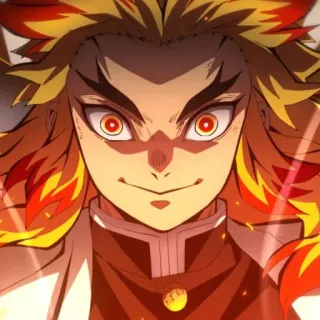 🔥 Kyojuro Rengoku Demon Slayer Anime, Demon Slayer, Rengoku, Kyojuro Rengoku, Flamme, Feuer whatsapp sticker