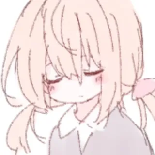 🍴 สาวอนิเมะ, น่ารัก, การ์ตูน, ผู้หญิง, ภาพประกอบ, สีพาสเทล telegram sticker