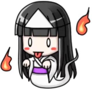 👻 妖怪, 日本民间传说, 鬼魂, 可爱, 卡哇伊 telegram sticker