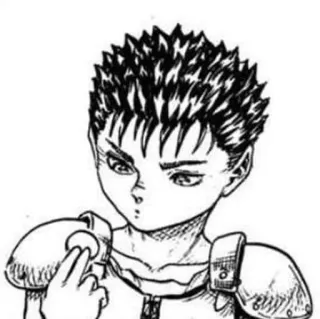 ⚔ Guts Berserk Manga, Anime, Berserk, Guts, Armadura, Pensativo telegram sticker