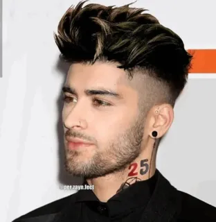📎 Zayn Malik Zayn singer, celebrity, portrait, man, tattoo, haircut, handsome telegram sticker