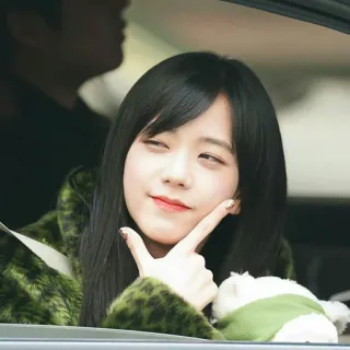 ❣ Jisoo singer, k-pop, blackpink, celebrity, idol, portrait telegram sticker
