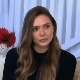 😒 Elizabeth Olsen celebrità, attrice, ritratto, elizabeth olsen, donna, bella telegram sticker