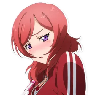 😊 Anime, Garota, Bonita, Mangá, Brava, Cabelo ruivo telegram sticker