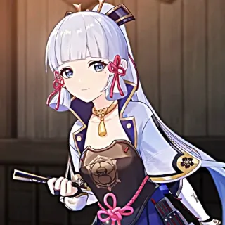 ❄️ Ayaka Genshin Impact Ayaka, Genshin Impact, Anime, Video game, Perempuan, Karakter telegram sticker