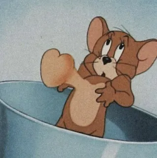 🐭 Jerry Tom and Jerry cartone animato, topo, Jerry, animazione telegram sticker