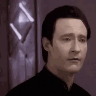 😏 Data Star Trek: The Next Generation แอนดรอยด์, ไร้อารมณ์, สตาร์ เทรค, นิยายวิทยาศาสตร์ telegram sticker