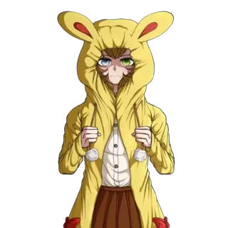 🌟 Anime, Hoạt hình, Thỏ, Áo hoodie, Nhân vật, Dễ thương, Kawaii telegram sticker
