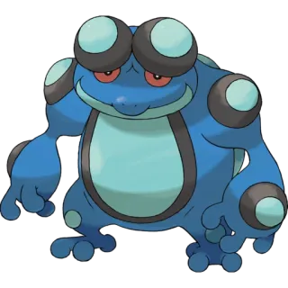 🐉 Seismitoad Pokemon Pokemon, Seismitoad, blue, frog, video game telegram sticker