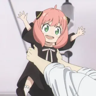 🥜 Anya Forger Spy x Family Anime, Spy x Family, Anya Forger, Słodkie, Kreskówka telegram sticker