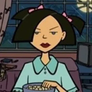 🌟 Sandi Griffin Daria cartoon, Daria, Sandi Griffin, character telegram sticker