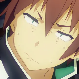 🛡 Kazuma Konosuba 动漫, 角色, 坏笑, 生气, 和真 telegram sticker