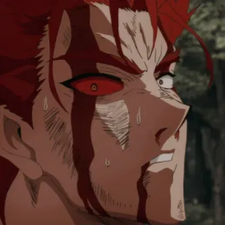 ➗ Anime, Violenza, Sangue, Rosso, Rabbia, Arrabbiato telegram sticker