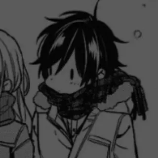 🪡 Anime, Manga, Pasangan, Musim dingin, Syal, Kartun, Anak laki-laki, Anak perempuan telegram sticker
