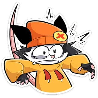 🫨 cartoon, kat, dier, personage, sticker, illustratie telegram sticker