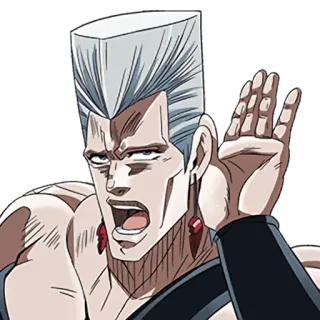 🤫 Jean Pierre Polnareff JoJo's Bizarre Adventure Anime, Personnage, Jojo, Polnareff, Jean Pierre Polnareff whatsapp sticker