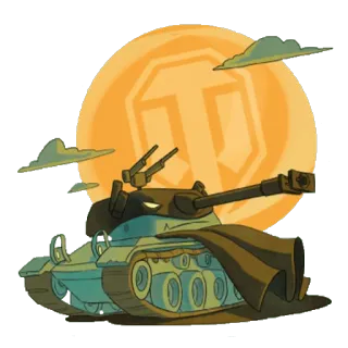 🎃 tanque, armadura, militar, veículo, guerra, combate telegram sticker