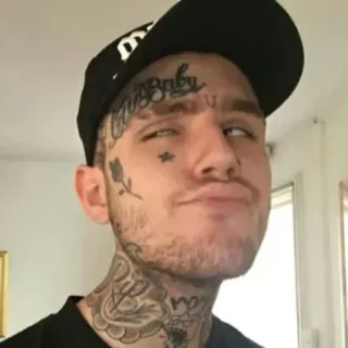 🐣 Lil Peep Baby Raper, Lil Peep, Tatuaż, Muzyka, Tatuaż na twarzy, Piosenkarz telegram sticker