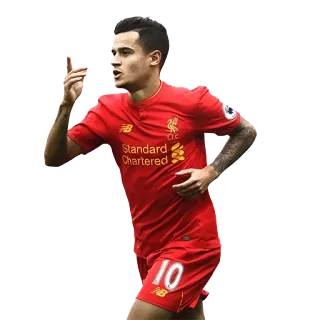 🤜 calcio, calcio, sport, atleta, giocatore, calciatore, Coutinho whatsapp sticker